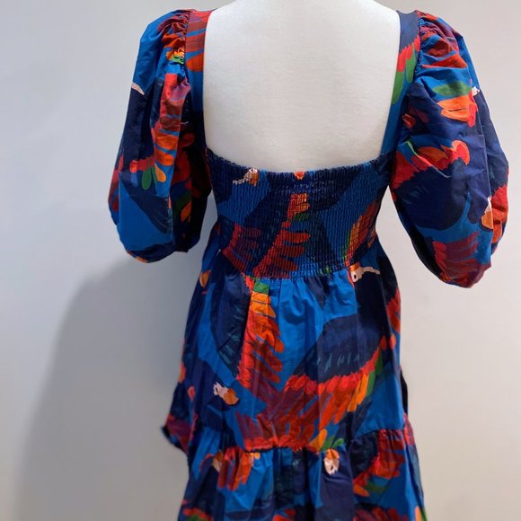 Farm Rio Rainbow Macaw mini dress - Picture 3 of 5